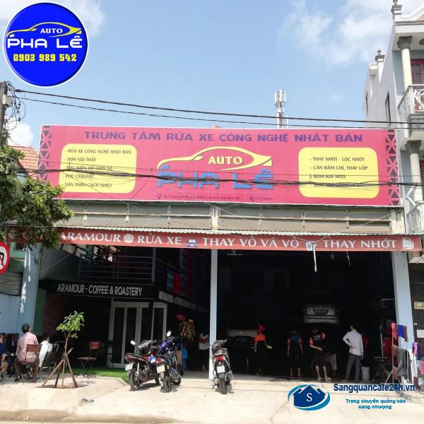 Sang nhanh tiệm rửa xe ô tô - cafe - mặt tiền đường lớn, khu dân cư, chung cư đông đúc, trung tâm quận Bình Tân.