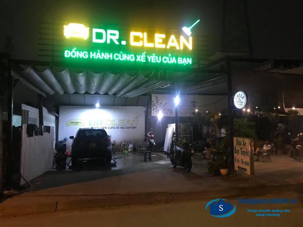 Sang tiệm rửa xe bọt tuyết ô tô, xe máy và cafe mặt tiền đường Vườn Lài Nối Dài, phường An Phú Đông, quận 12.  