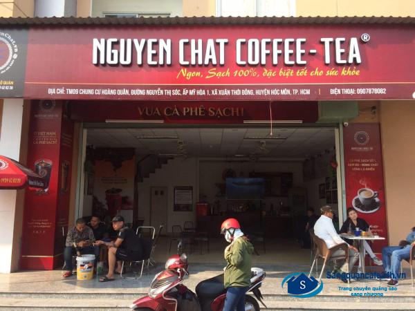 Sang nhượng quán cafe ở Chung cư HQC Hóc Môn, Nguyễn Thị Sóc, xã Xuân Thới Đông, huyện Hóc Môn, TPHCM.