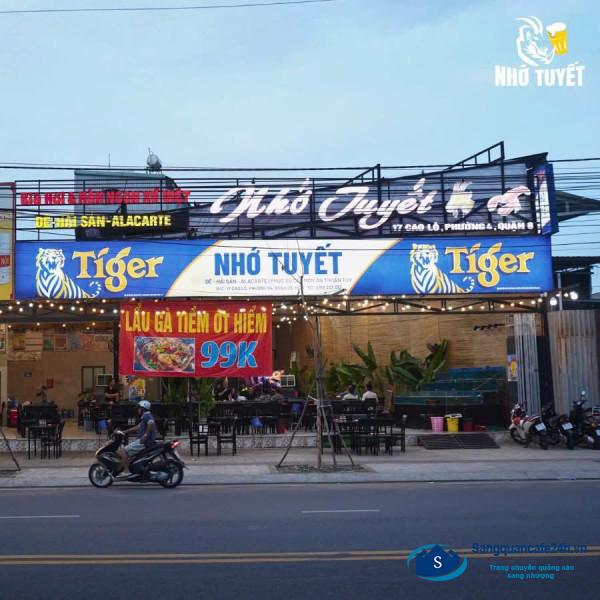 Sang Nhượng Nhà Hàng Mặt Tiền Đường Cao Lỗ Quận 8