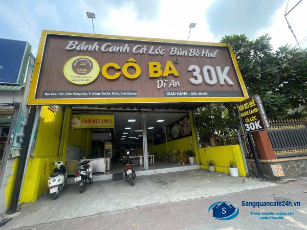 SANG NHƯỢNG QUÁN BÚN – BÁNH CANH DOANH THU ỔN ĐỊNH TẠI DĨ AN